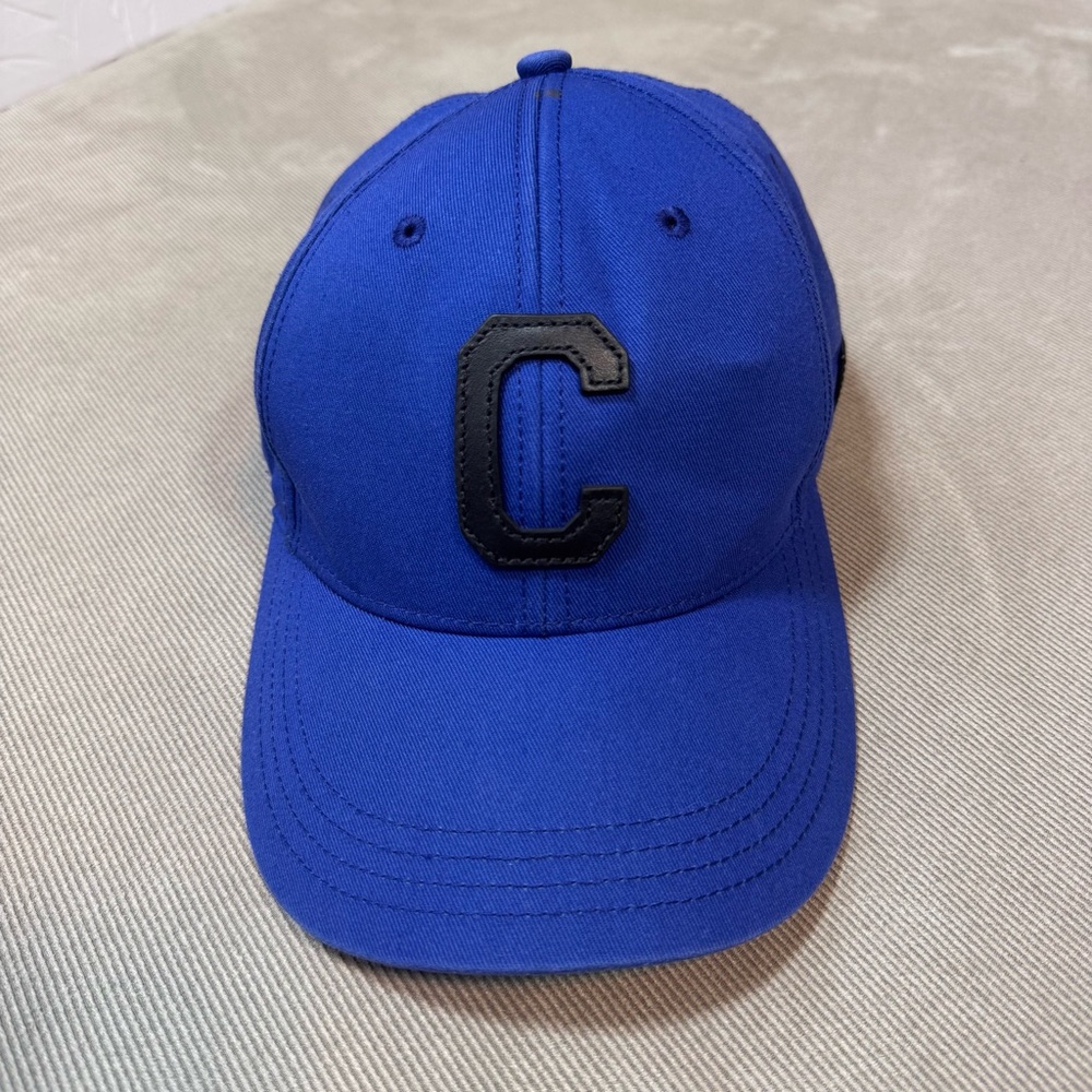 COACH Signature C Varsity Baseball Hat Cap Royal Blue
